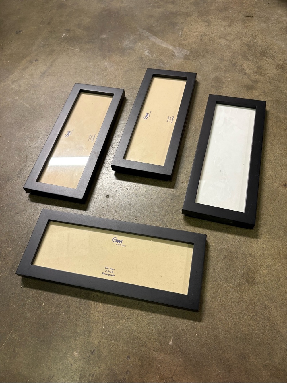 (4) Black Landscape Picture Frames
